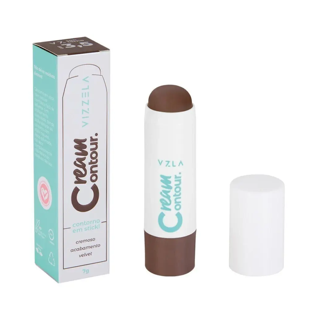 Contorno em Stick Vizzela Cream Contour Cor 3.5