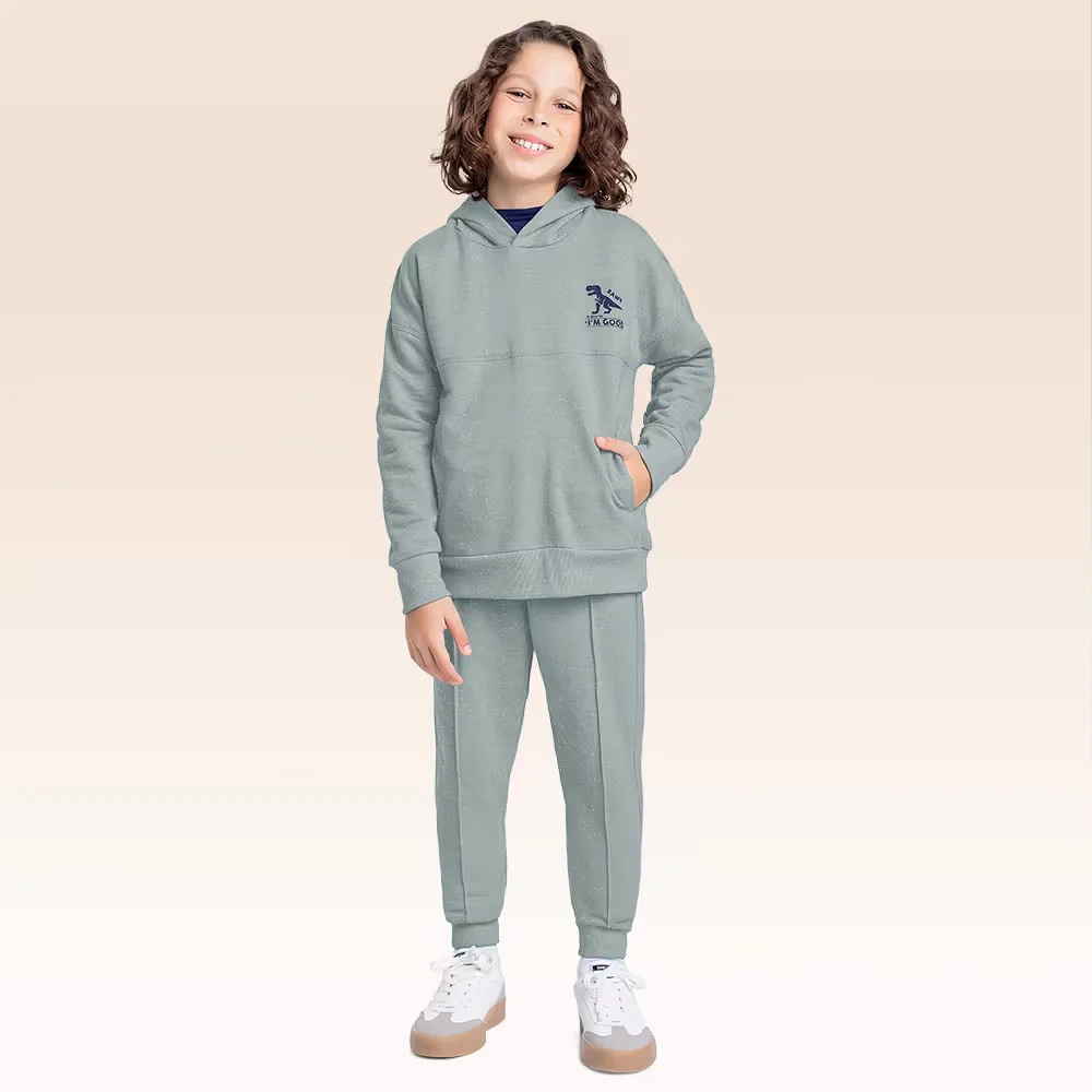 Conjunto blusão com capuz e calça — imagem 1