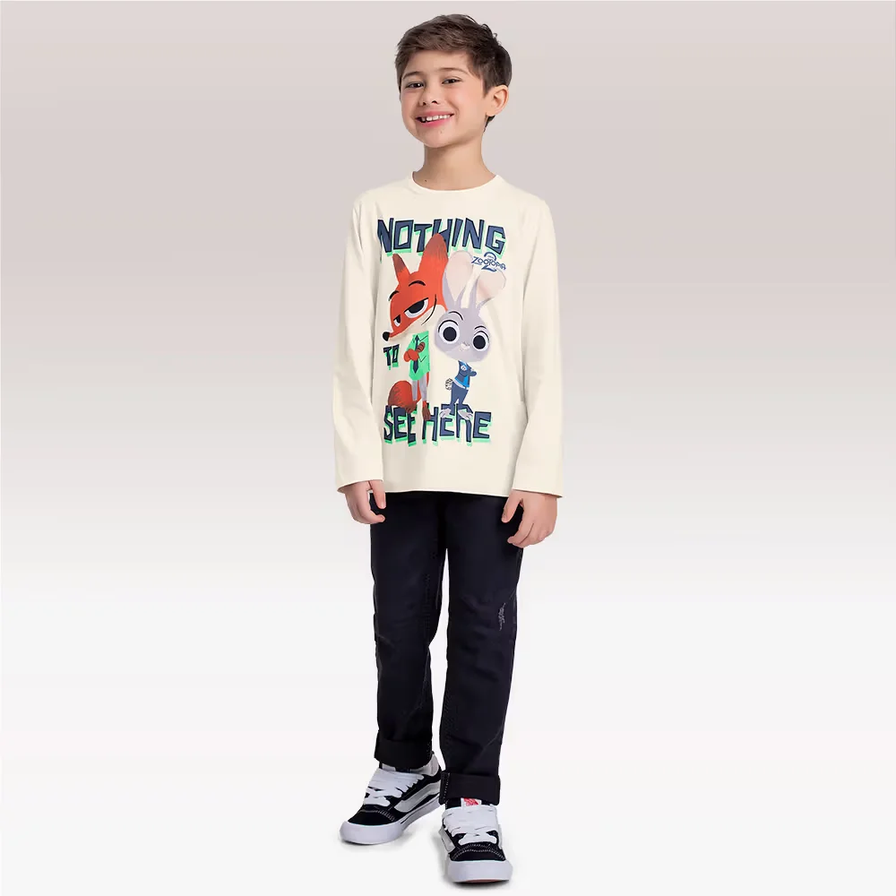 Camiseta manga longa Zootopia — imagem 1
