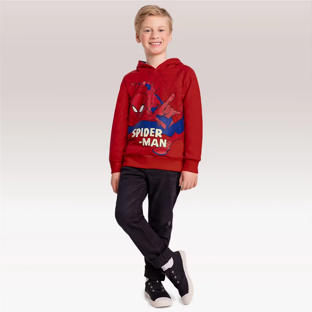 Blusão em moletom com capuz Spider-man — imagem 1
