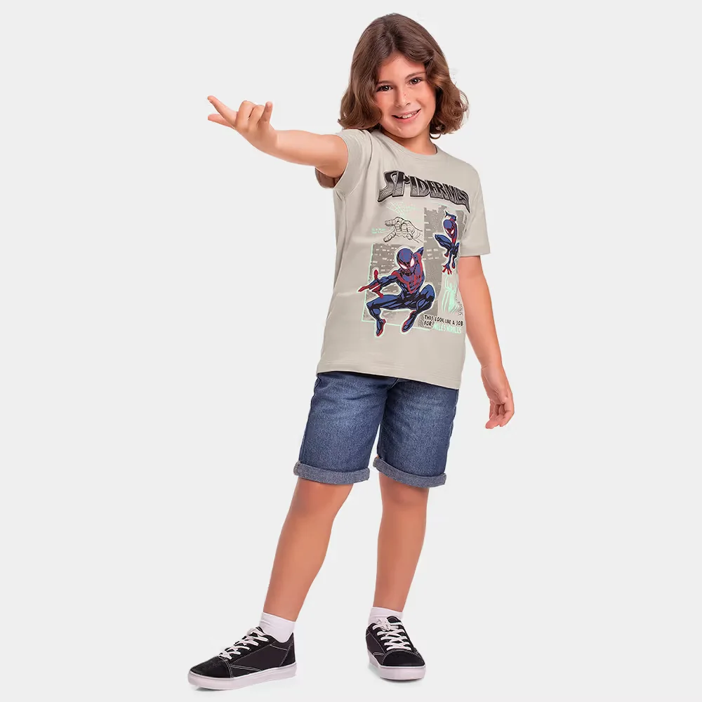 Camiseta manga curta infantil Spider-Man — imagem 1