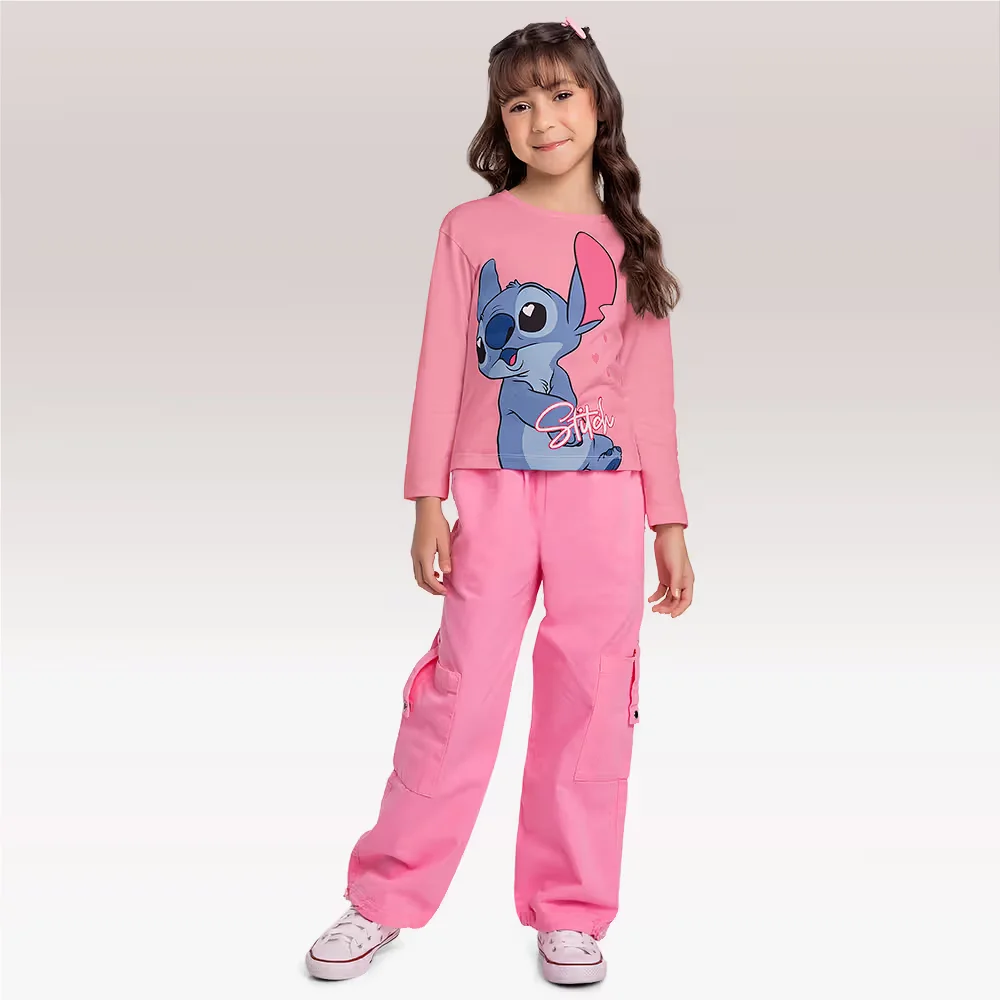 Blusa manga longa Lilo & Stitch — imagem 1