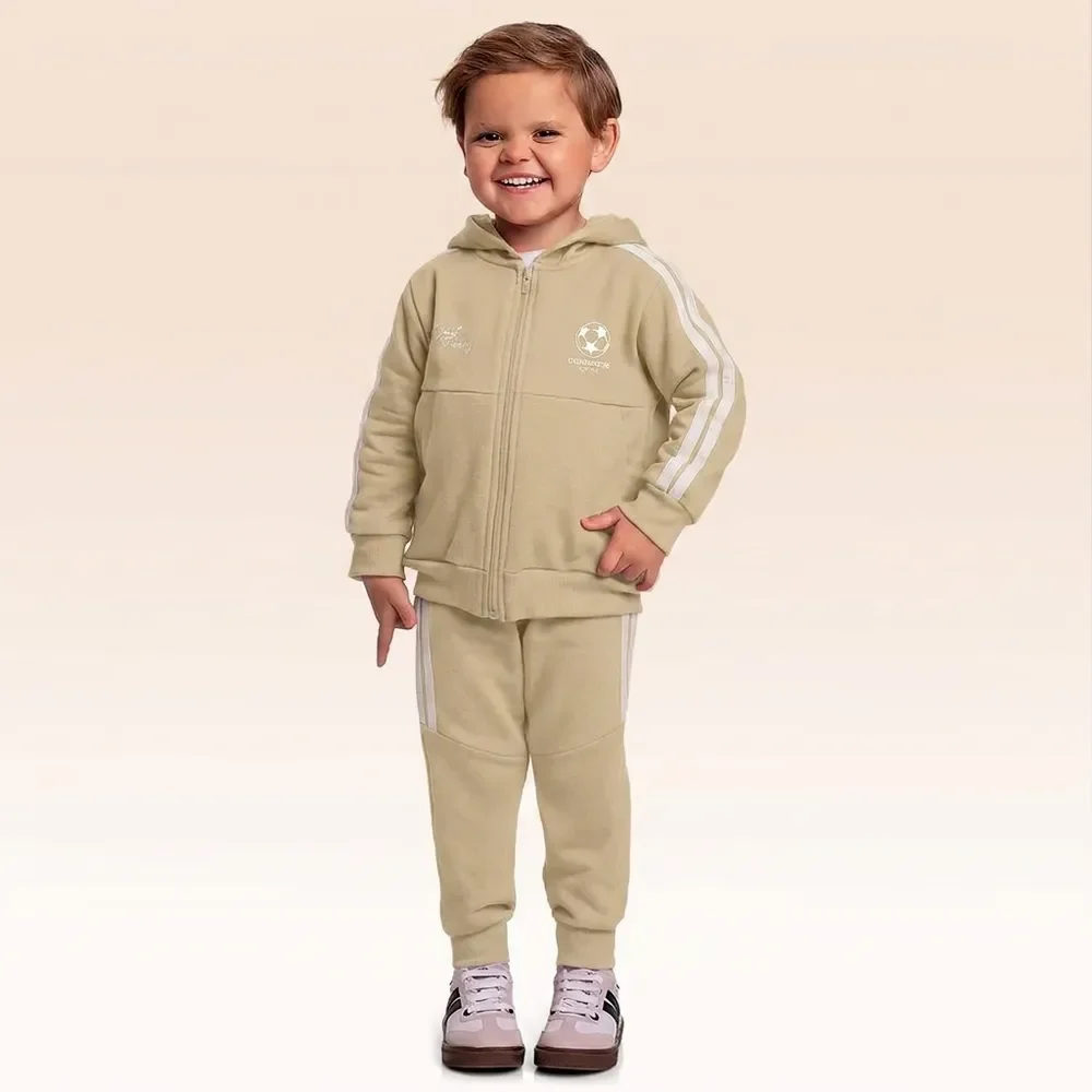 Conjunto jaqueta com capuz e calça — imagem 1