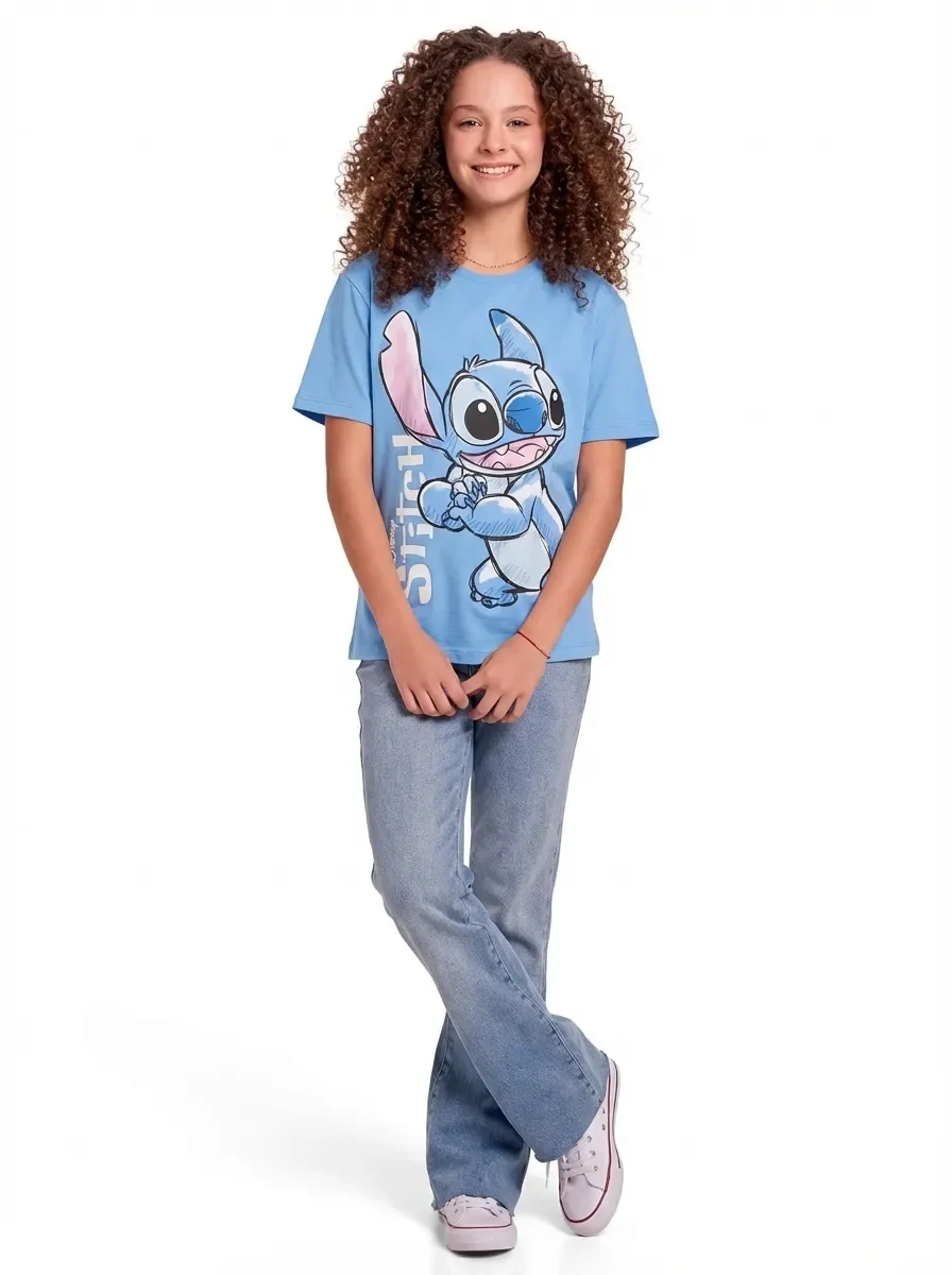 Blusa em meia malha Lilo & Stitch — imagem 1