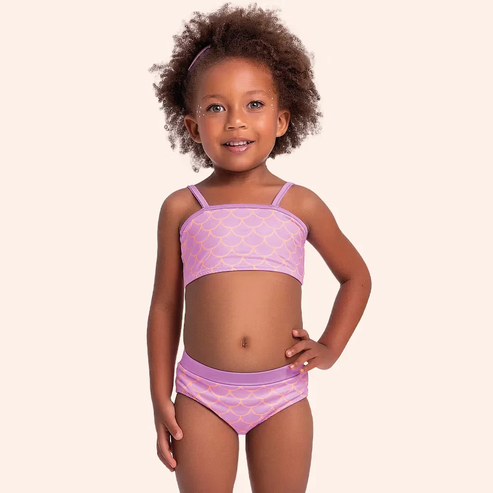 Conjunto biquíni top e calcinha sublimada com forro em cotton poliéster — imagem 1