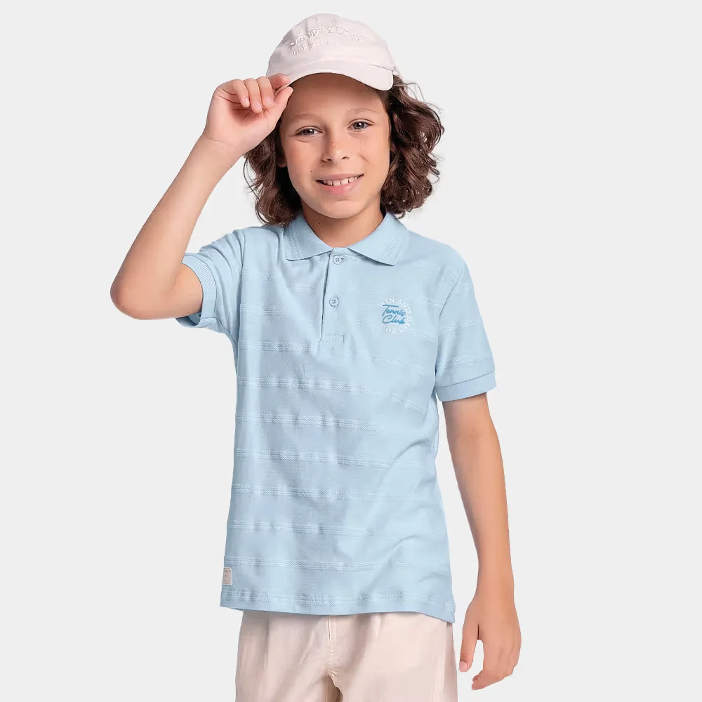Camiseta malha com textura corente — imagem 1