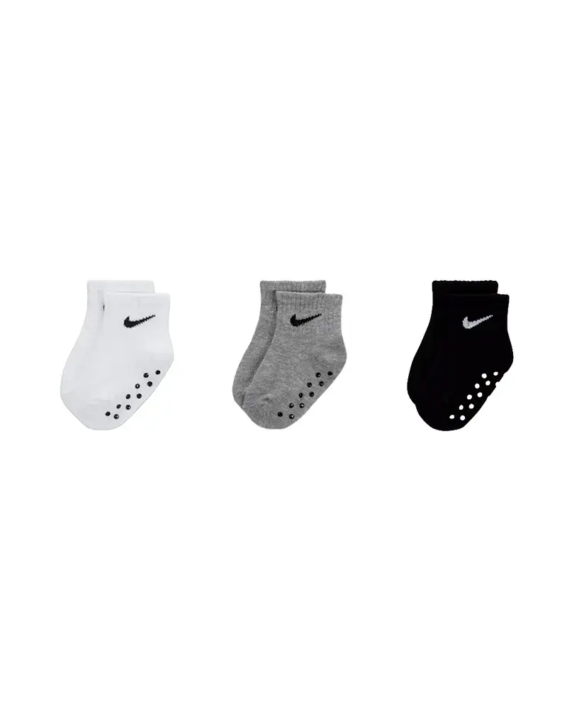Meia Nike Swoosh Ankle Gripper 3 Pares Infantil