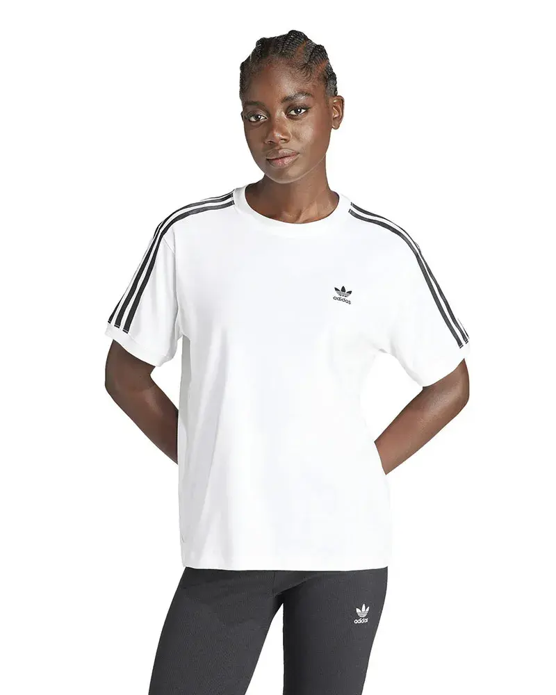 Camiseta Adidas 3 Stripe Tee Feminina