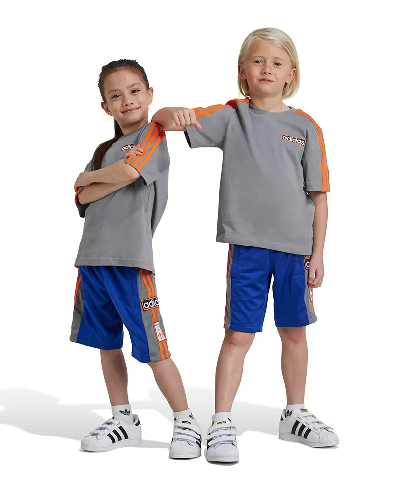 Conjunto Adidas linear Manga Curta Infantil — imagem 1