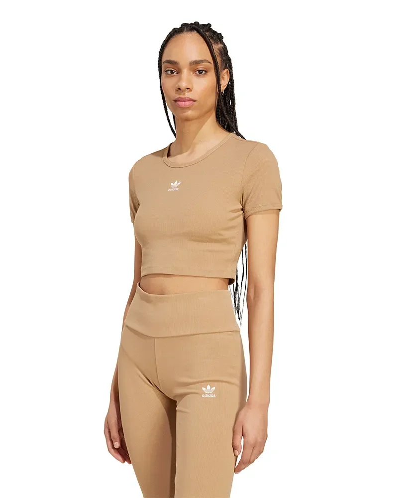 Cropped Adidas Essentials Rib Feminina — imagem 1