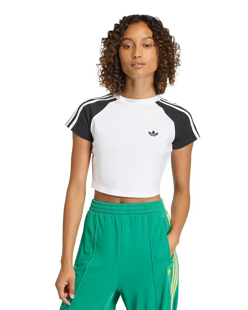 Camiseta Adidas Baby Look Sst Feminina