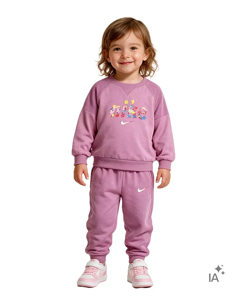 Conjunto Nike French Terry Crew Infantil — imagem 1