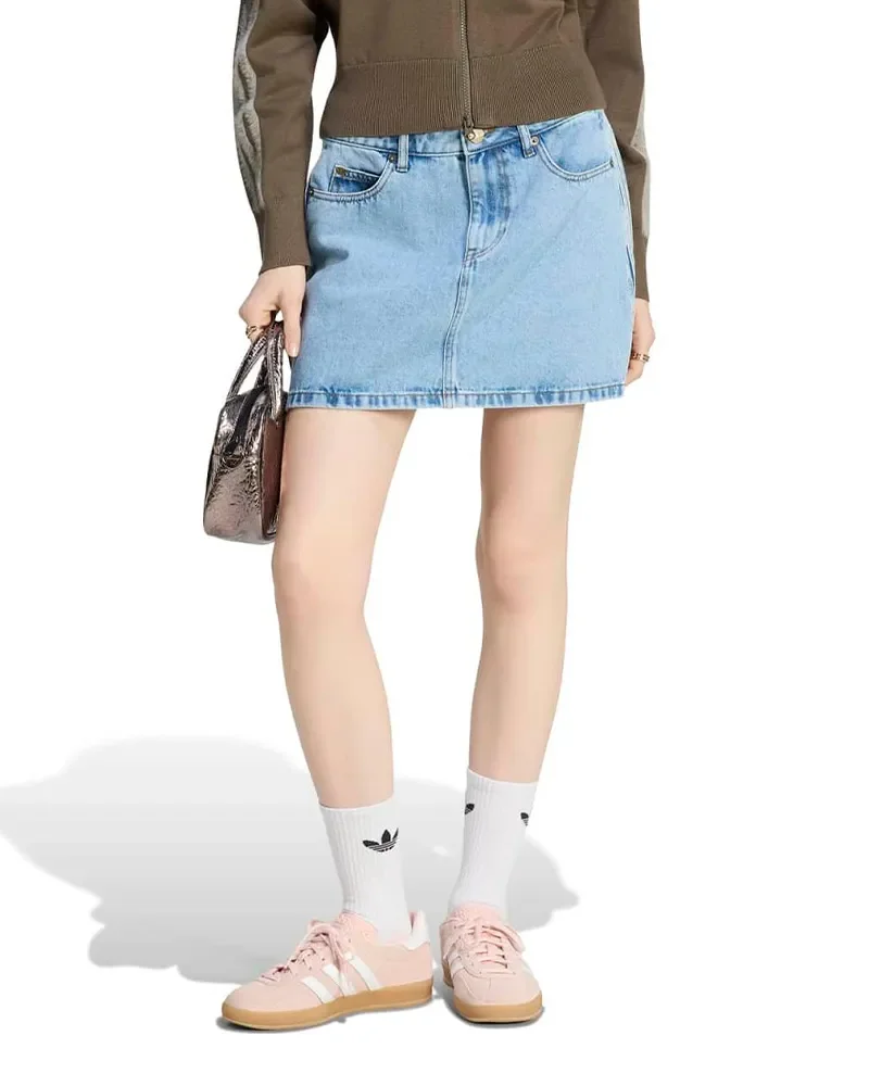 Saia Adidas Jeans Adicolor Feminina — imagem 1