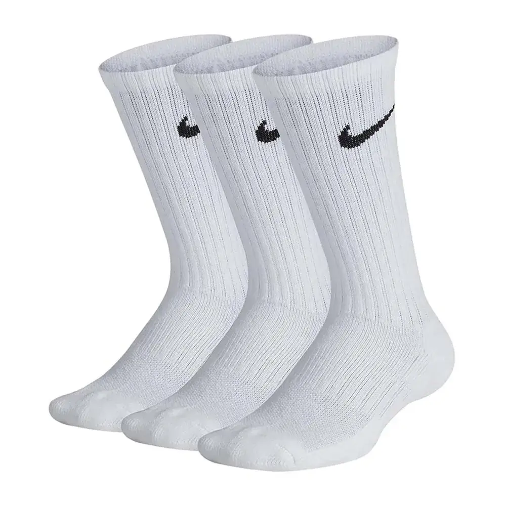 Meia Nike Performance Cushioned Crew 3 Pares Infantil