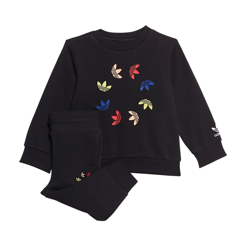 Conjunto Adidas Adicolor Crew Manga Longa Infantil — imagem 1