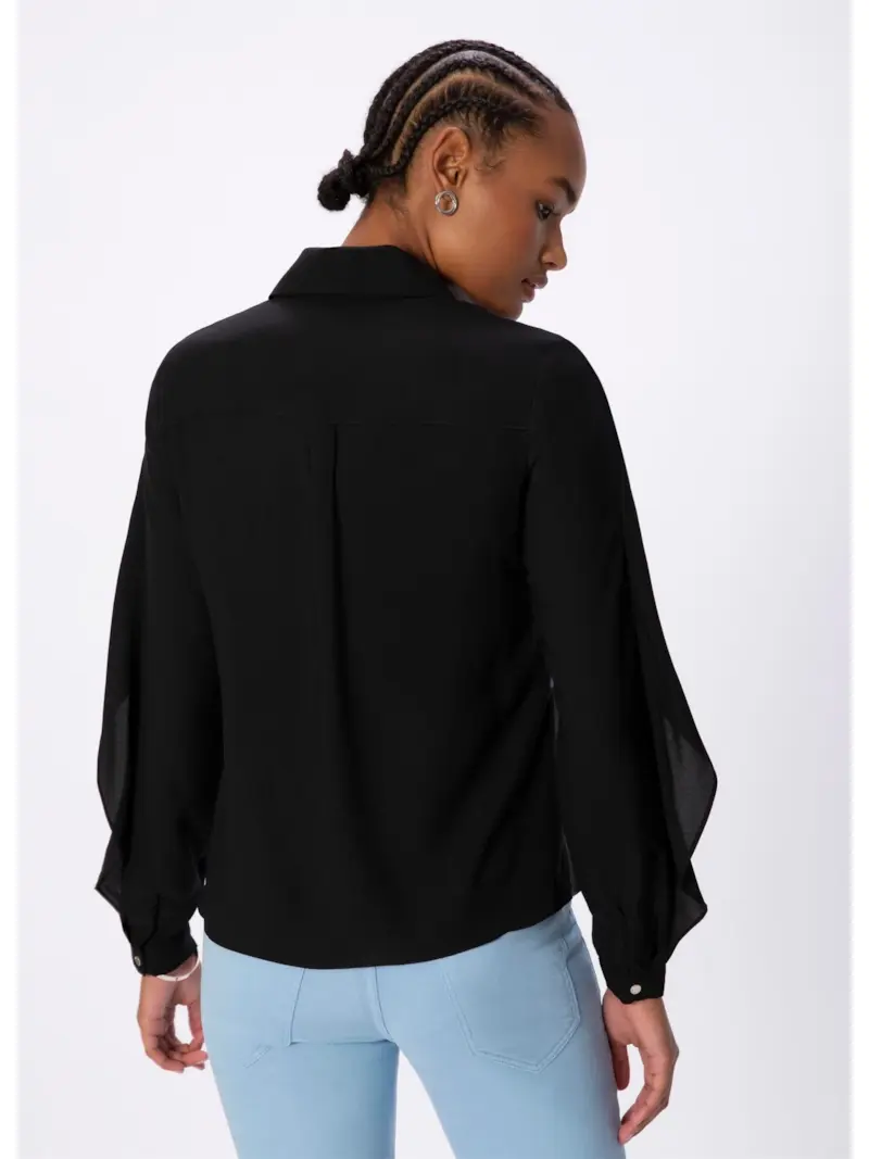 Camisa Bicolor Preto