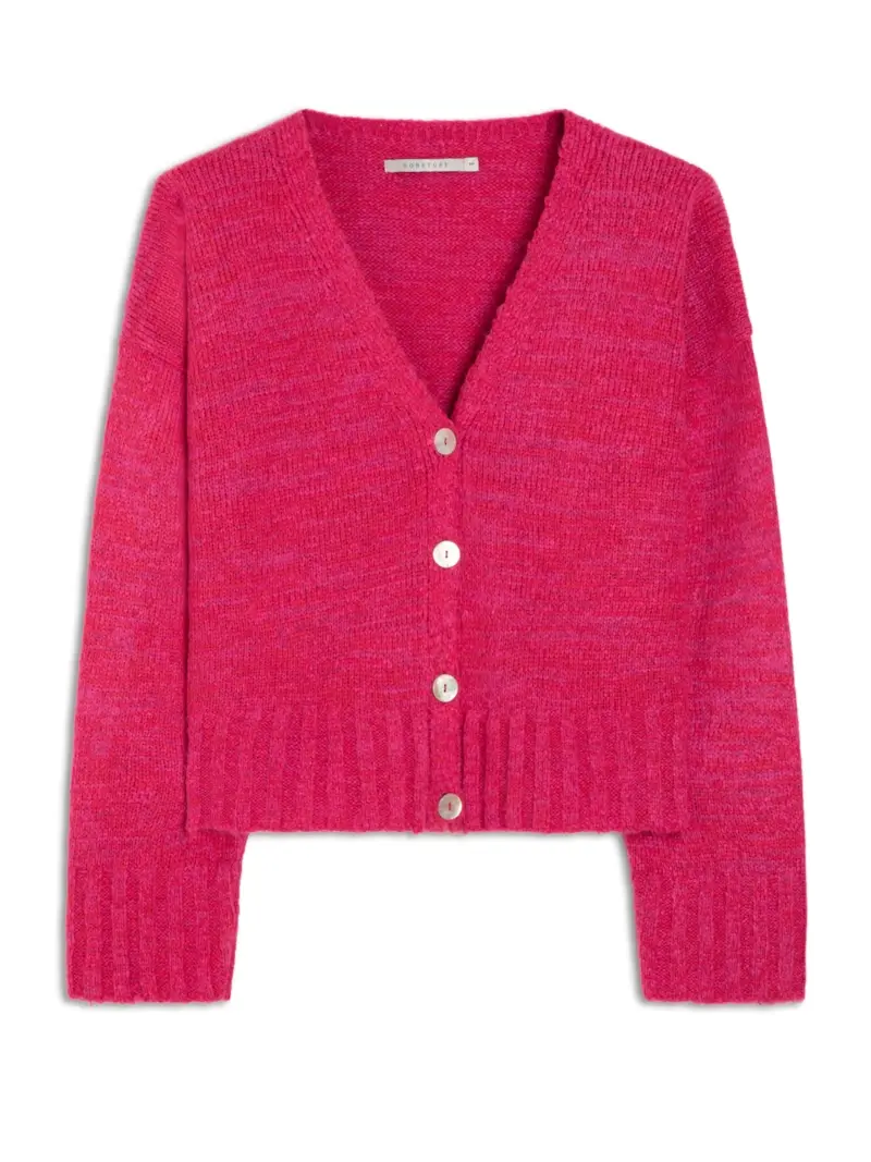 Cardigan Decote v Pink