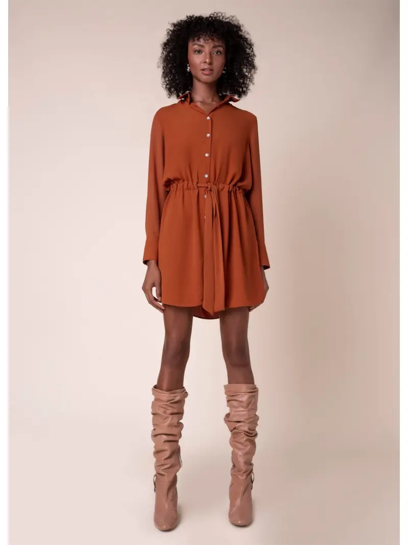 Chemise Cinto Caramelo