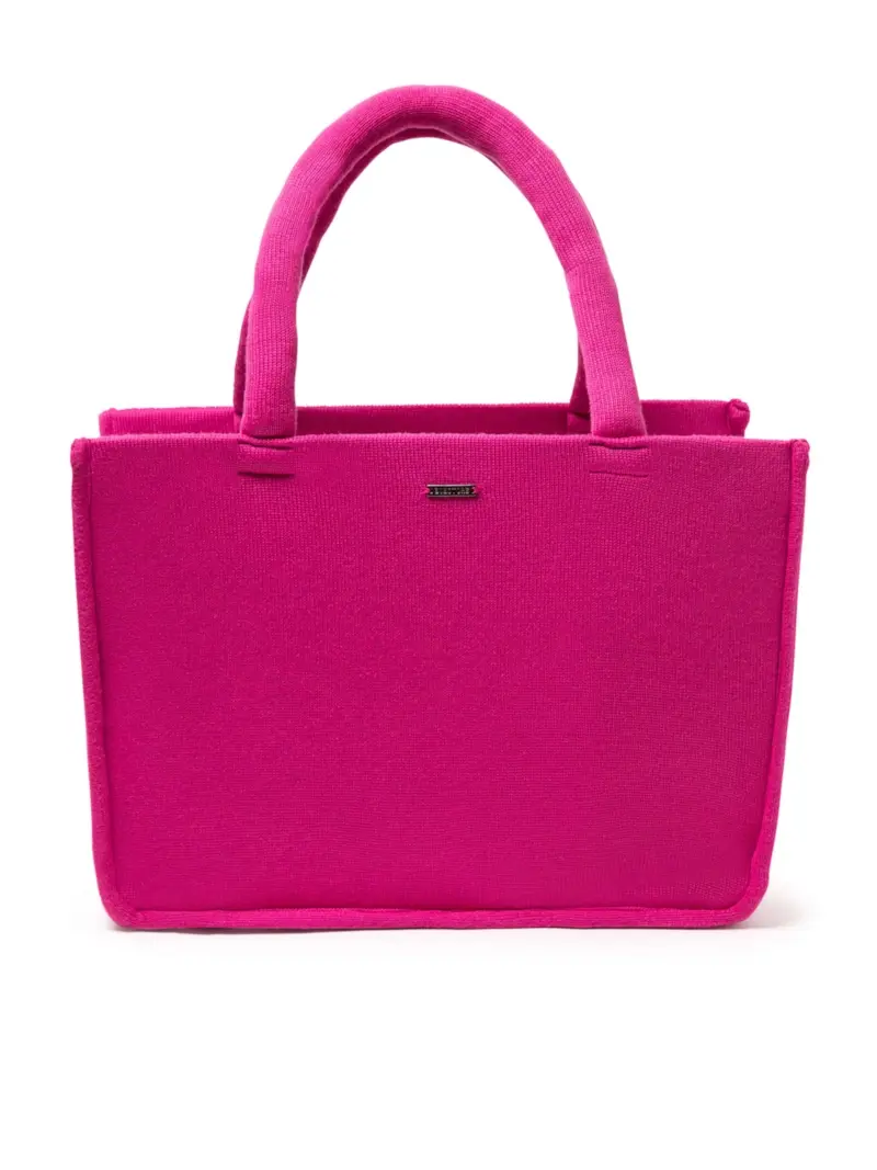 Bolsa Tricot Listras Bobstore Magenta