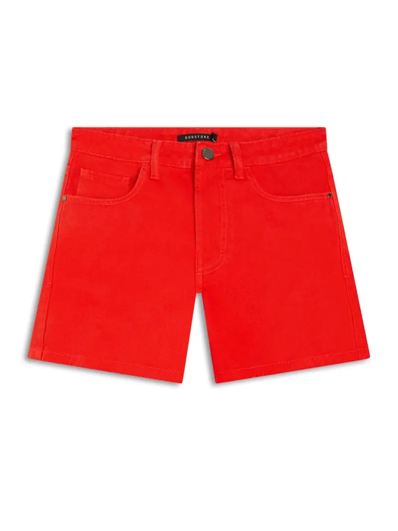 Bermuda Color White Denim Telha