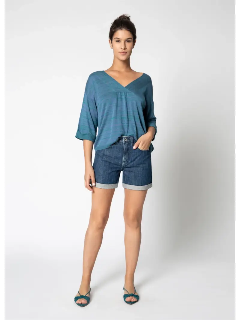 Bermuda Desert Denim Chloe Lav.Medio C/ Rede