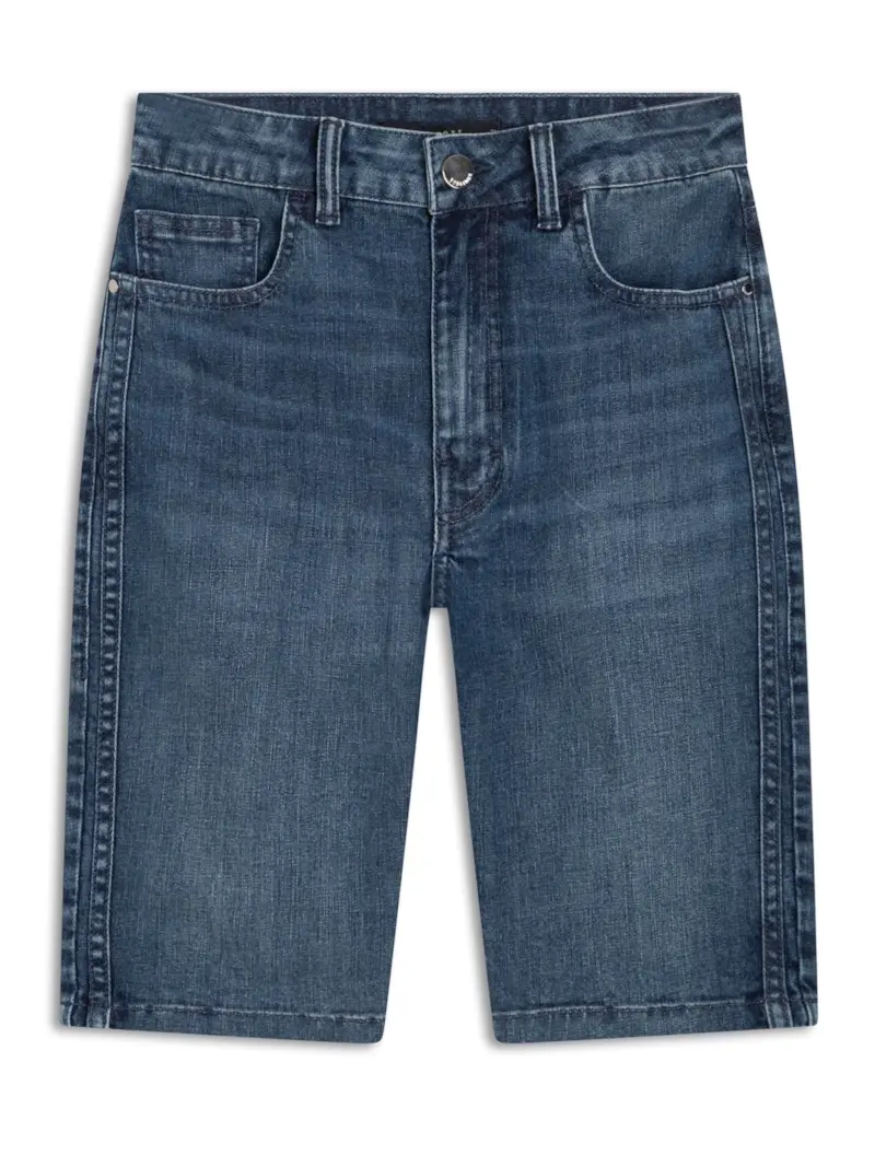 Bermuda Jeans Blue Elastic Hailey 323-Lav.Medio C/ Luvinha