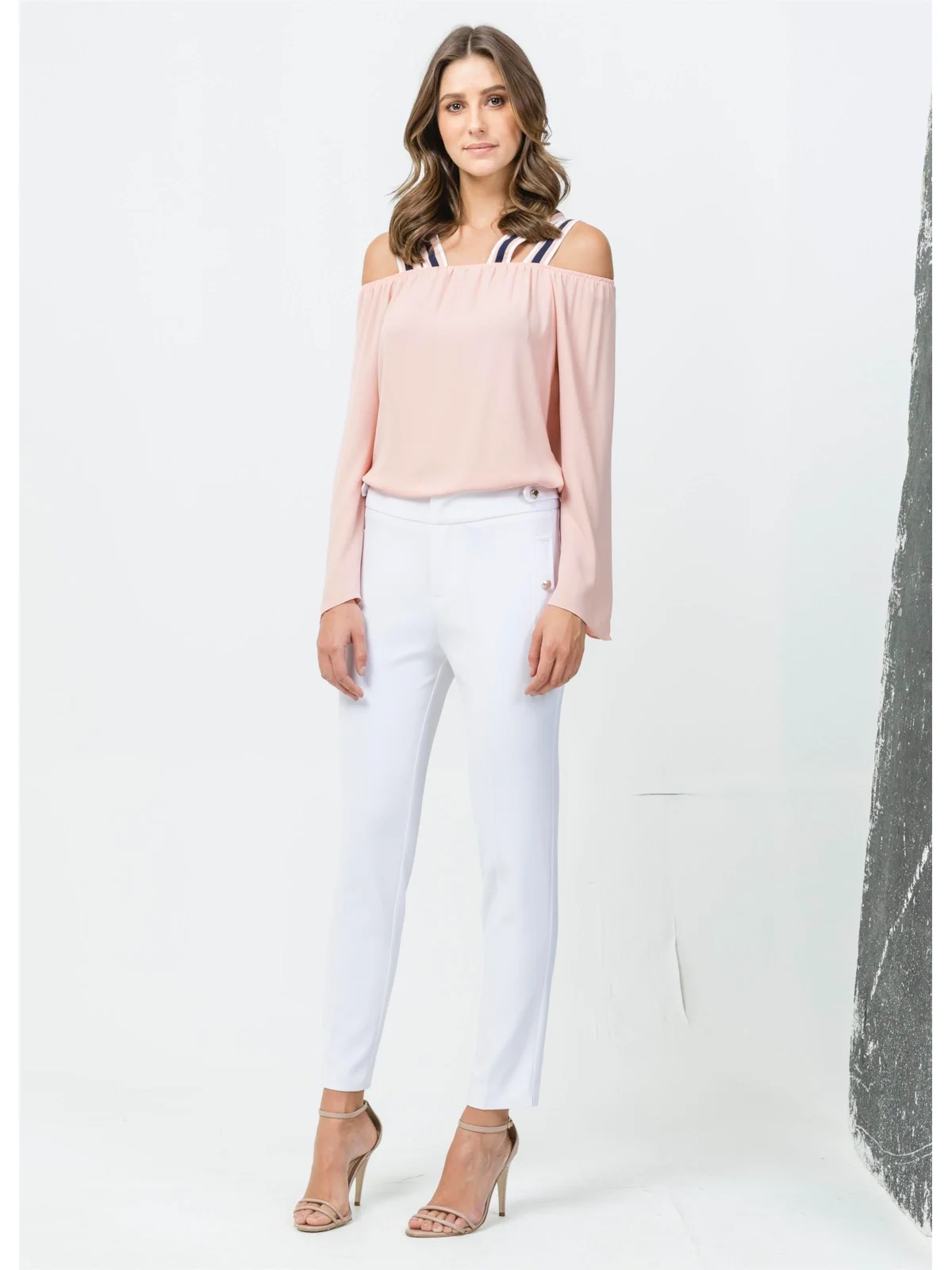 Blusa Alças Tricolor Rosa — imagem 1