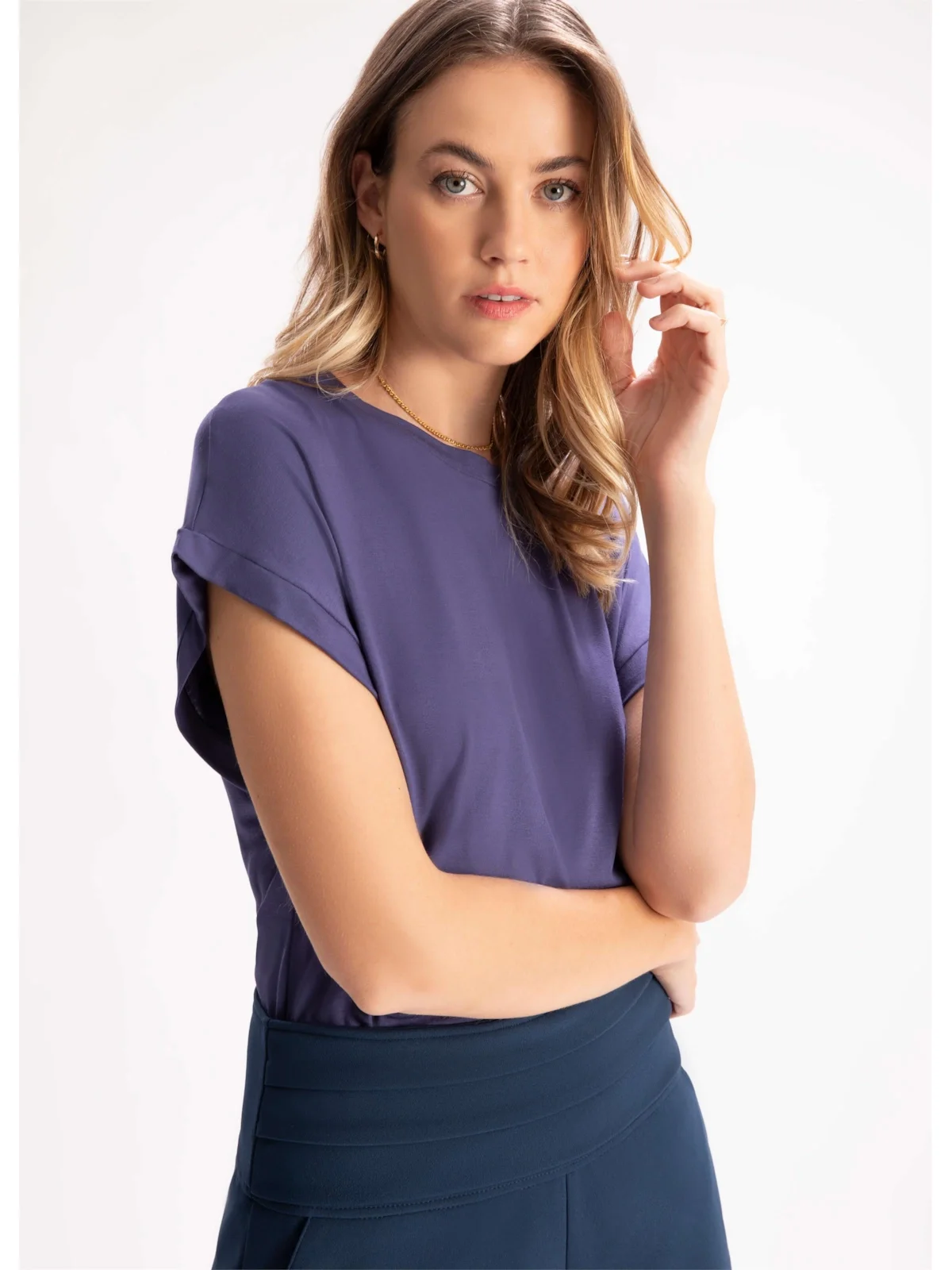 Blusa Visco Canoa Royal — imagem 1