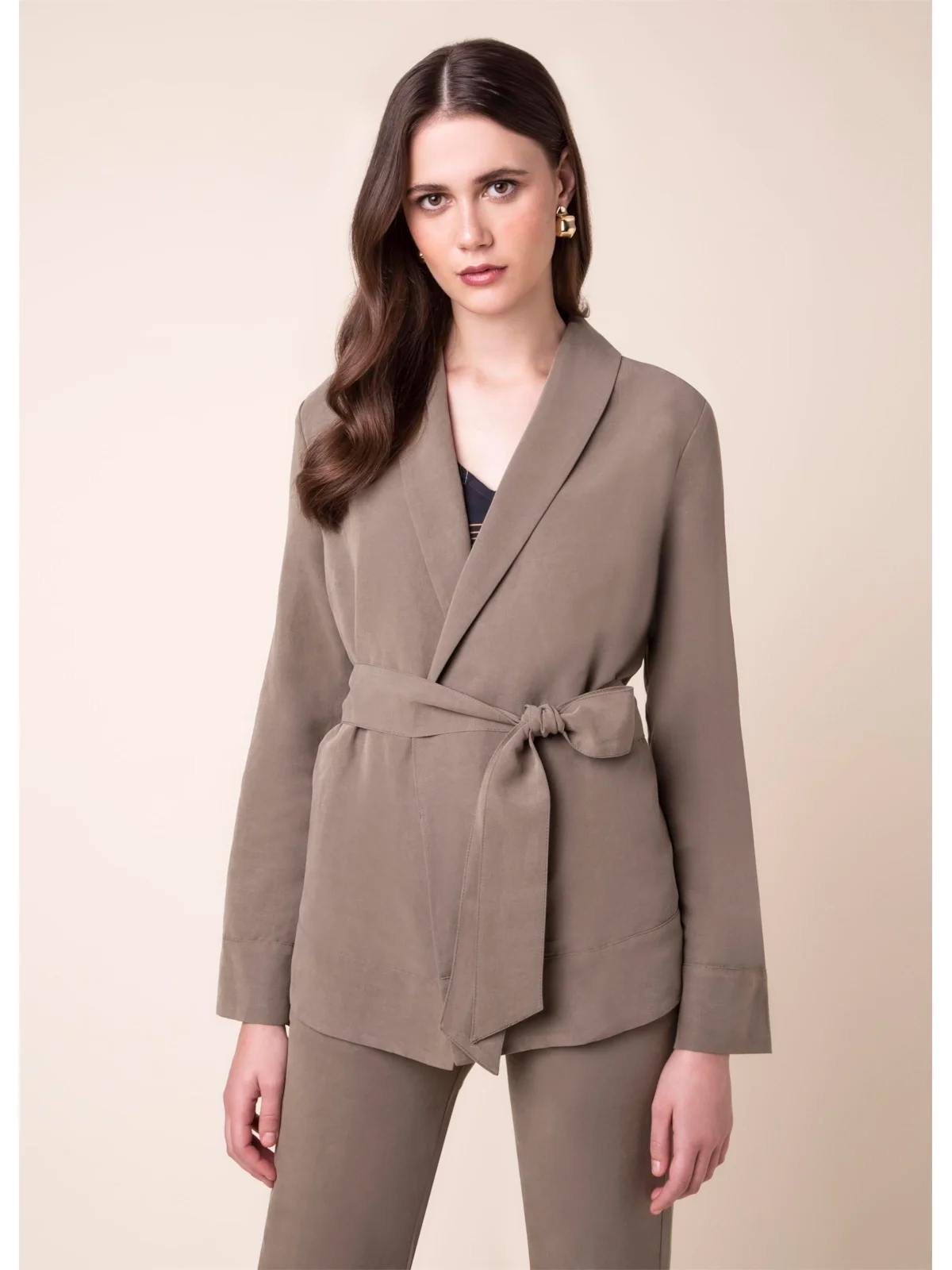 Kimono Linho Musgo — imagem 1