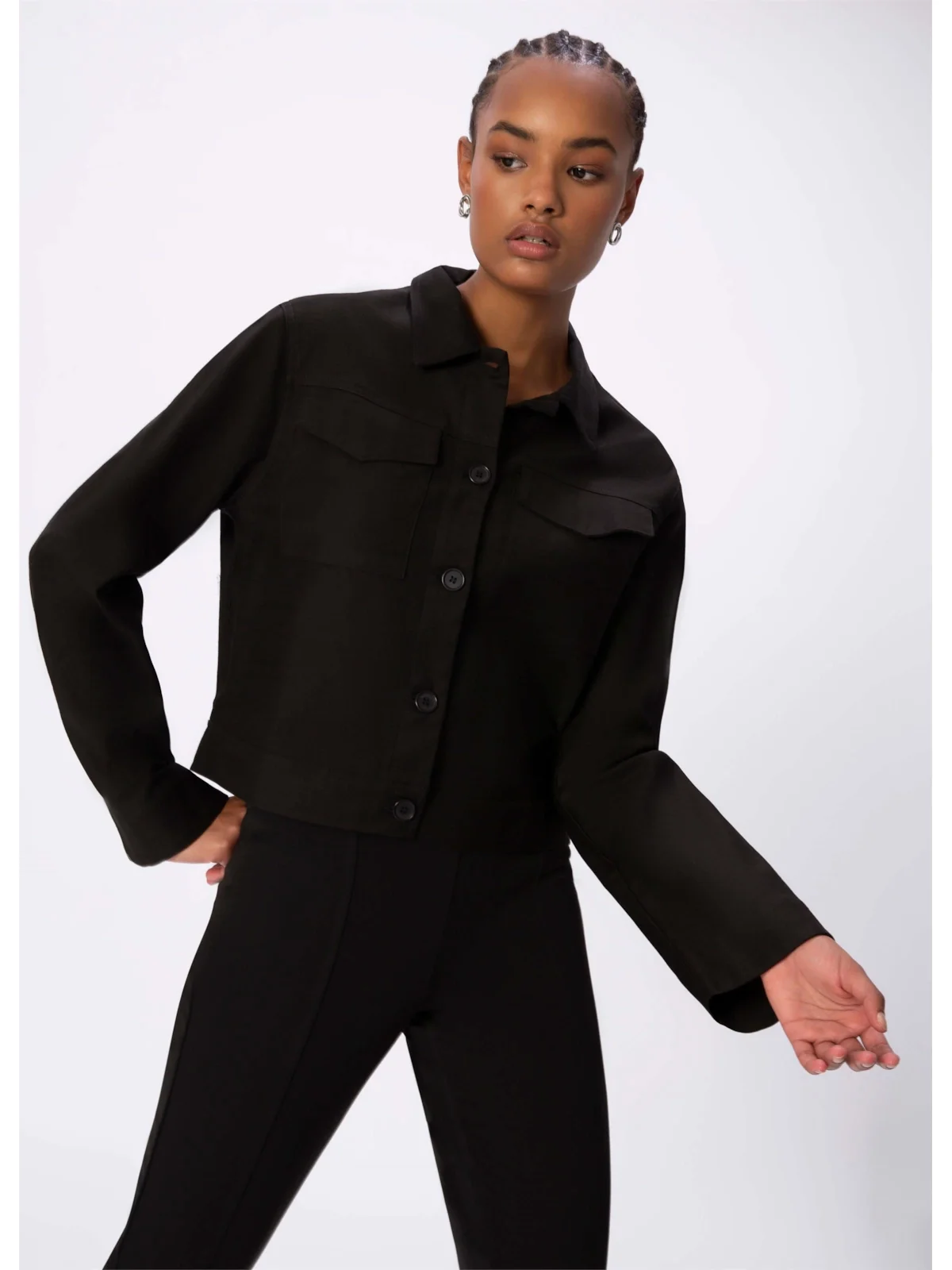 Jaqueta Color Span Preto — imagem 1