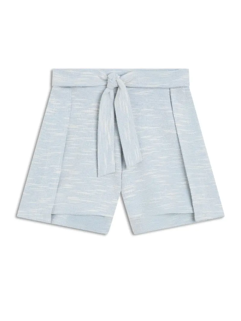 Short Boucle Transpasse Azul Seco