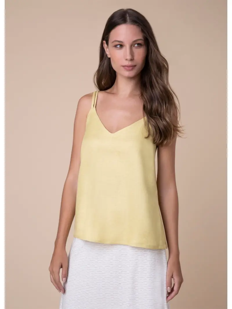 Regata Alça Trançada Lemon