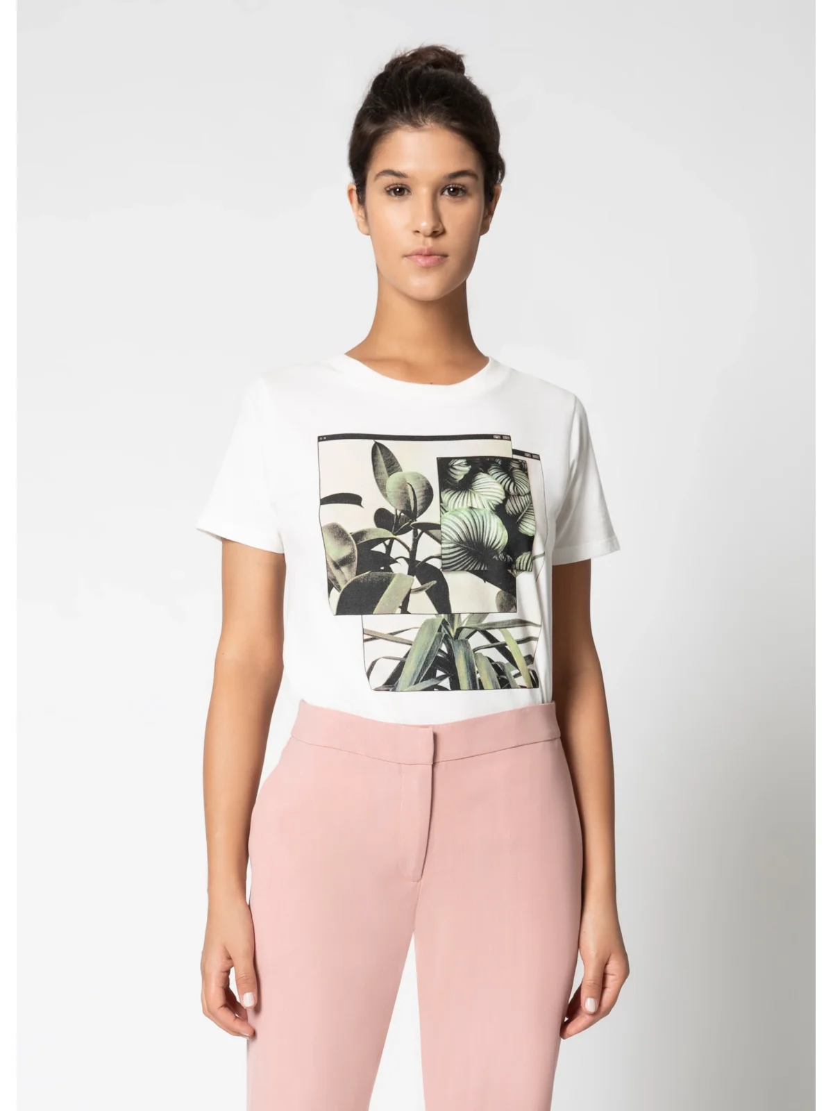 T-Shirt Folhagem Off White — imagem 1