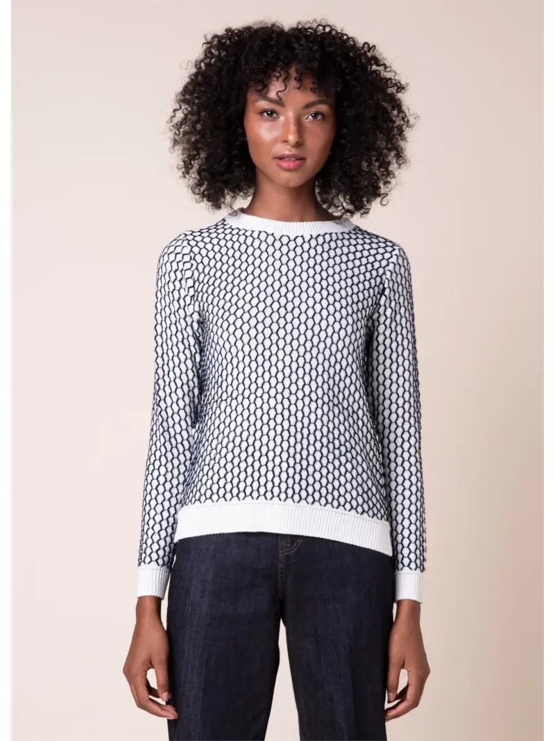 Tricot Colmeia Off White