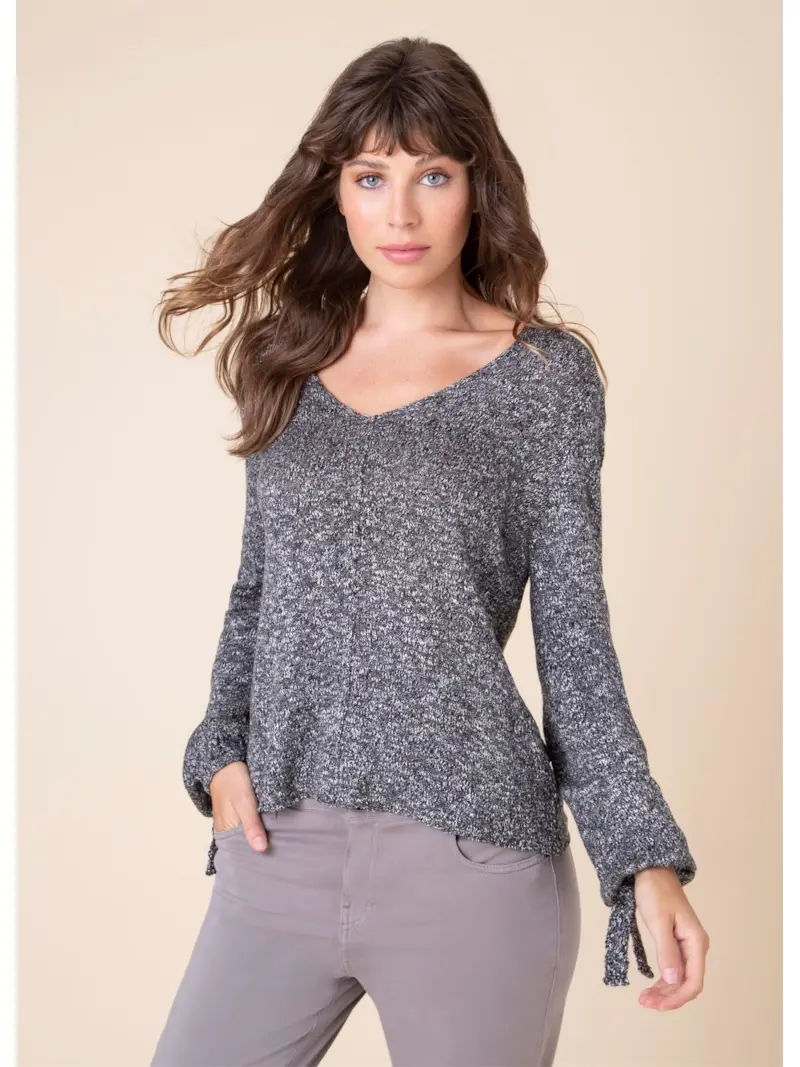 Tricot Flamê Lacinho Preto