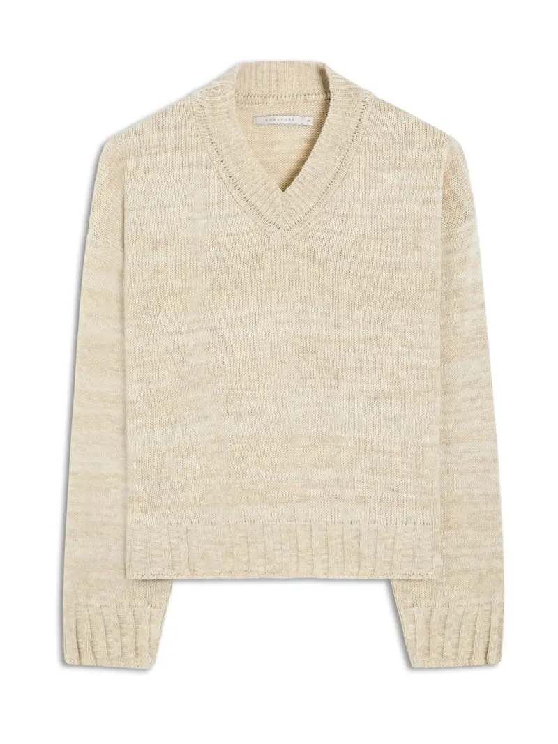 Tricot Pull Canelado Natural