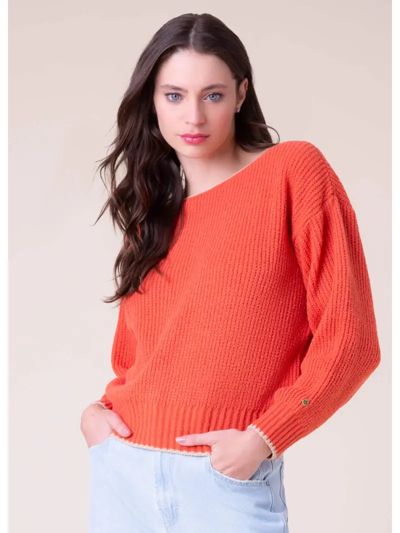 Tricot Pull Oversized Terra