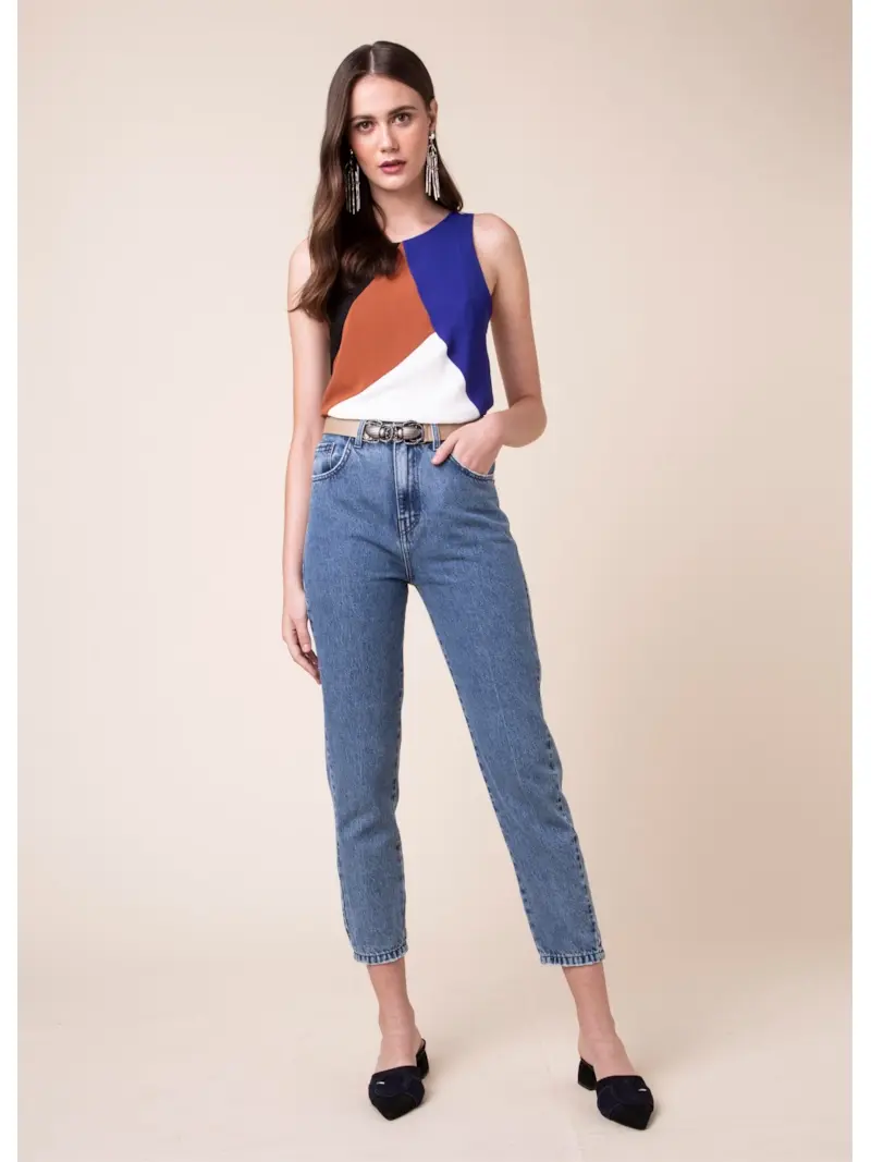Vintage Denim Ii Vintage 5 Pckts B-257 Lav.Medio C/Rebolo