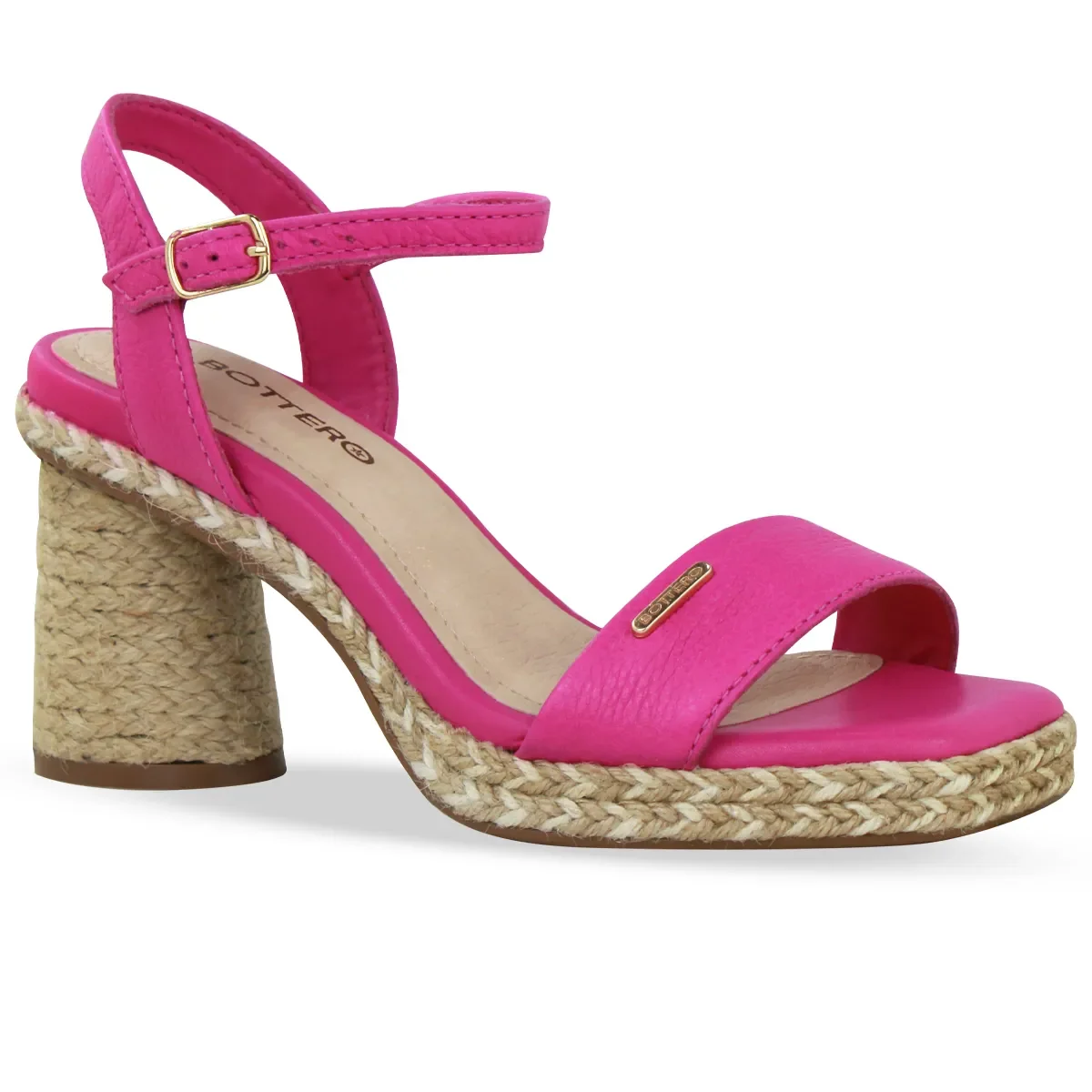 Sandália Couro Summer Burnish Hot Pink — imagem 1