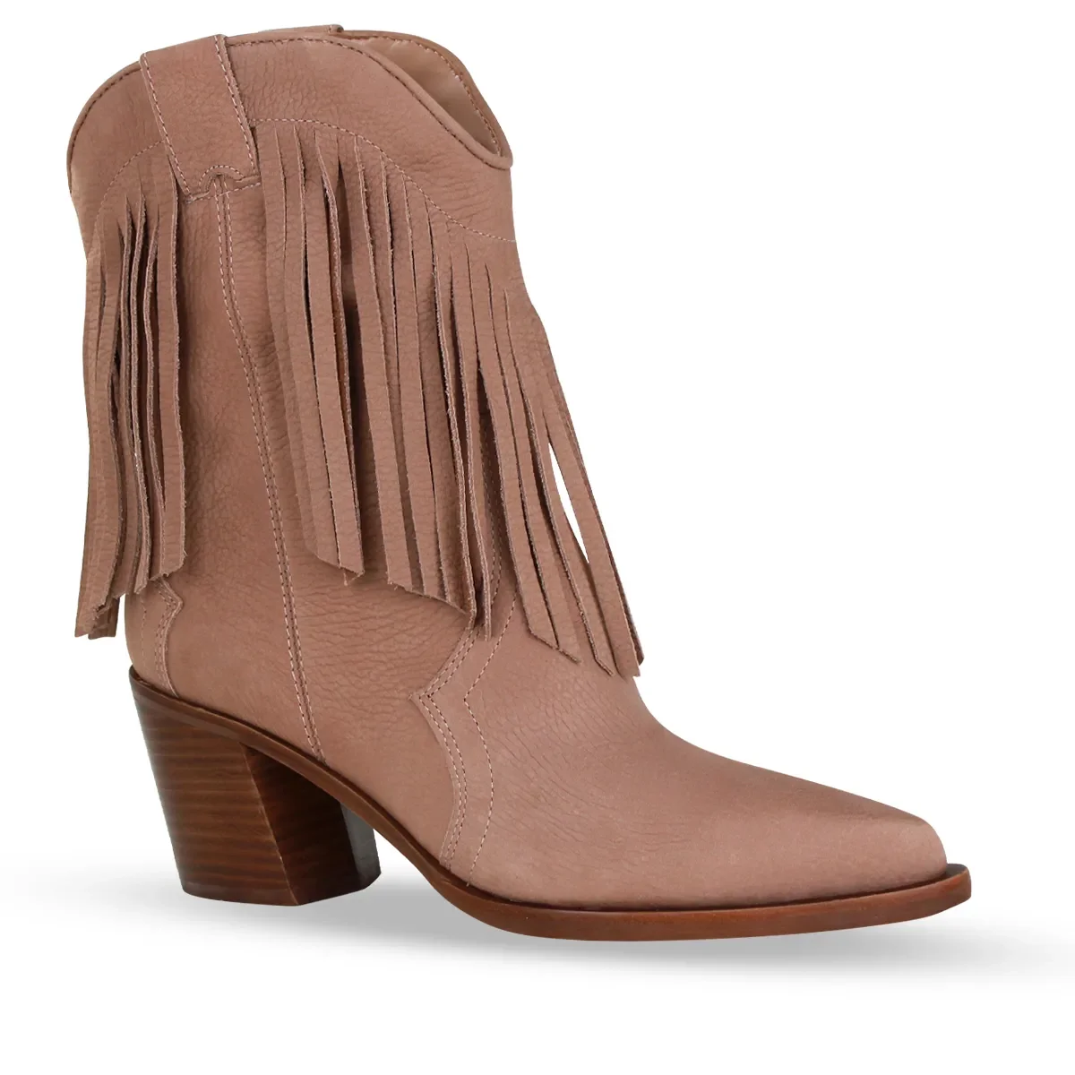Bota Cano Baixo Couro Tumbled Nobuck Brown Sugar — imagem 1
