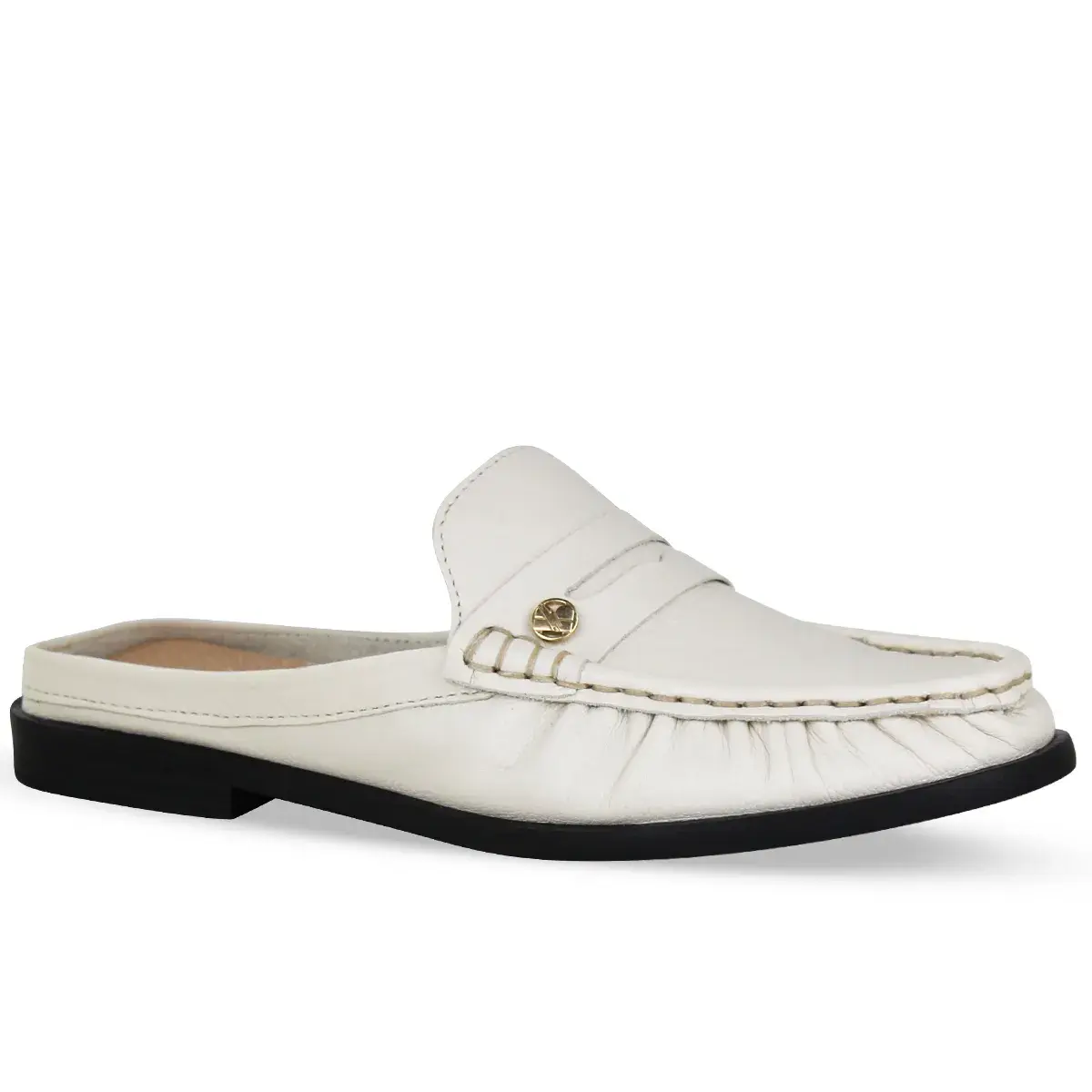 Sapato Couro Napa Toscana Off White