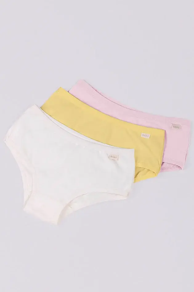Kit Calcinha Infantil Liso
