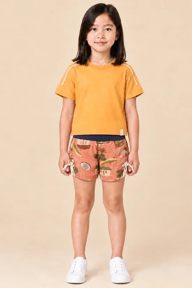 Conjunto Infantil Blusa e Shorts — imagem 1
