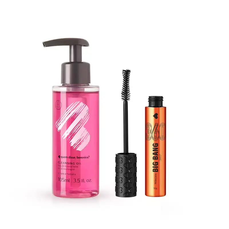 Combo Make Quem Disse, Berenice? Máscara de Cílios Big Bang 360 + Demaquilante Cleasing Oil 105ml