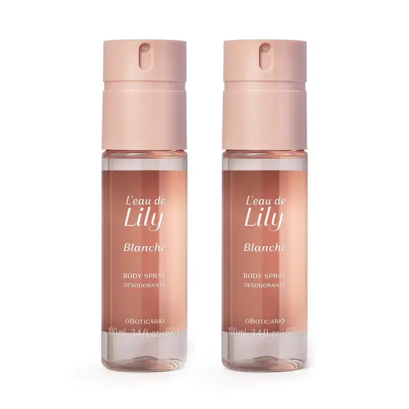Combo Body Spray L’eau de Lily Blanche 100ml (2 itens)