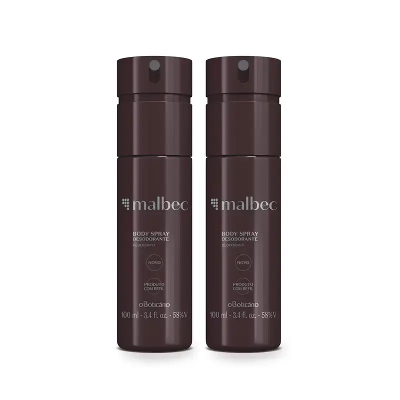 Combo Malbec: Desodorante Body Spray 2x100ml