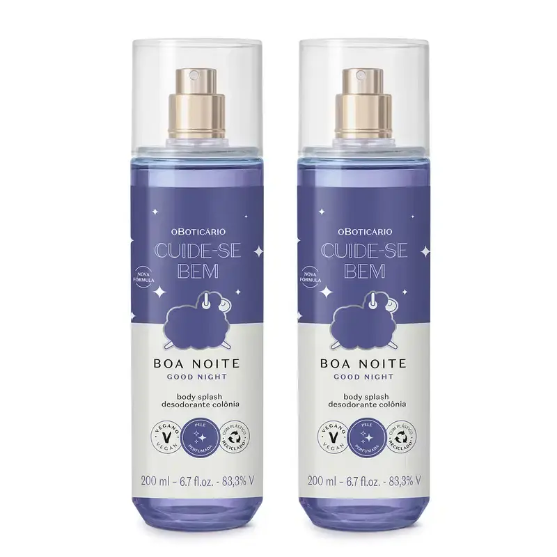 Combo Body Splash Cuide-se bem Boa Noite 200ml (2 itens)