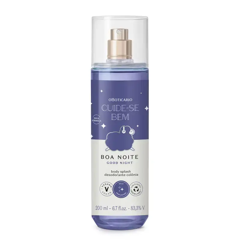 Body Splash Desodorante Colônia Cuide-se bem Boa Noite 200ml