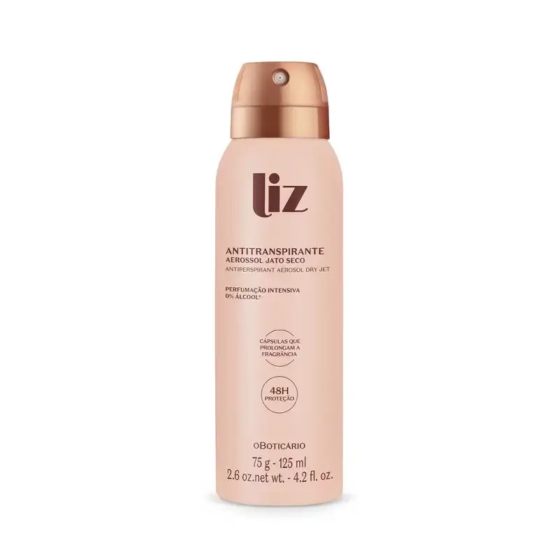 Desodorante Antitranspirante Aerossol Liz 75g/125ml