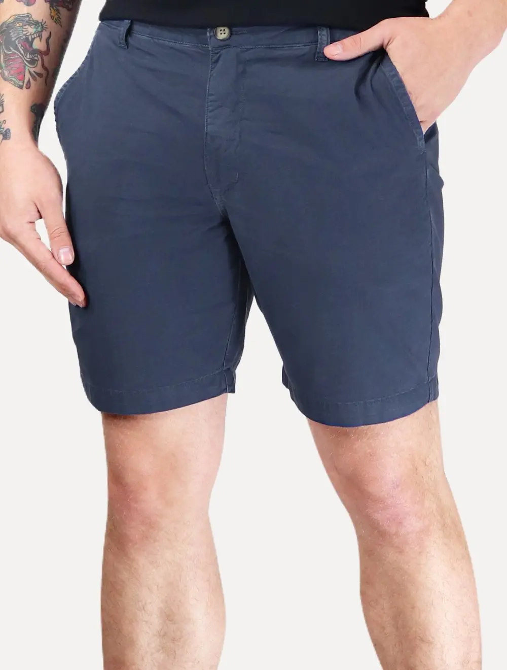 Bermuda Reserva Masculina Elastano Stone Azul Marinho